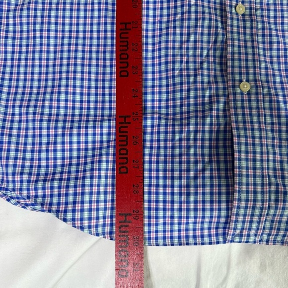 Ralph Lauren Shirt Blue Plaid Button Down Long Sleeve Men Size Large Performance - Picture 5 of 7